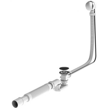 Слив-перелив Am.Pm (Ам.Пм) длиной 1000 мм для ванны, комплект W90A-1000-OFL белый; хром