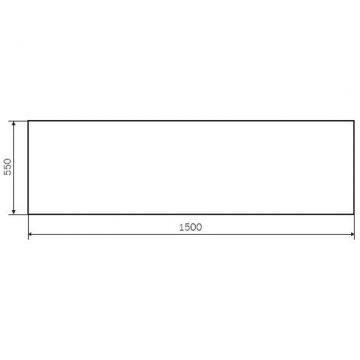 Панель фронтальная для ванны Am.Pm (Ам.Пм) Gem A1 150х70см W90A-150-070W-P1 белый