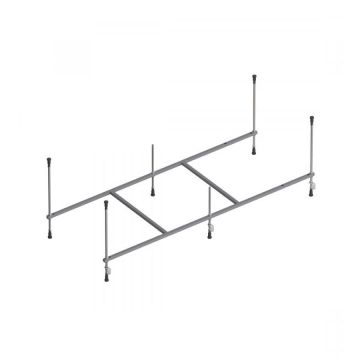 Каркас для ванны Am.Pm (Ам.Пм) Gem в комплекте с монтажным набором 160х70см W90A-160-070W-R серый