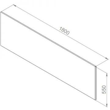 Панель фронтальная для ванны Am.Pm (Ам.Пм) Inspire V2.0, 180х80 см, W52A-180-080W-P белый