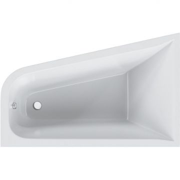 Ванна акриловая ассиметричная Am.Pm (Ам.Пм) Spirit 160x100см, без слива/перелива, правосторонняя W72A-160R100W-A2 белый