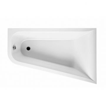 Ванна акриловая ассиметричная Am.Pm (Ам.Пм) Spirit 160x100см, без слива/перелива, правосторонняя W72A-160R100W-A2 белый