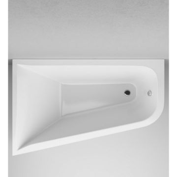 Ванна акриловая ассиметричная Am.Pm (Ам.Пм) Spirit 160x100см, без слива/перелива, правосторонняя W72A-160R100W-A2 белый
