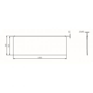 Панель фронтальная для ванны Am.Pm (Ам.Пм) X-Joy 150х70 см W94A-150-070W-P белый