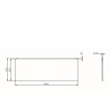 Панель фронтальная для ванны Am.Pm (Ам.Пм) X-Joy 160х70 см W94A-160-070W-P белый