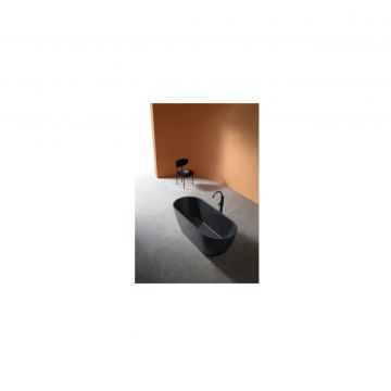 Ванна из искусственного камня Abber (Аббер) Frankfurt AM9941B черная матовая