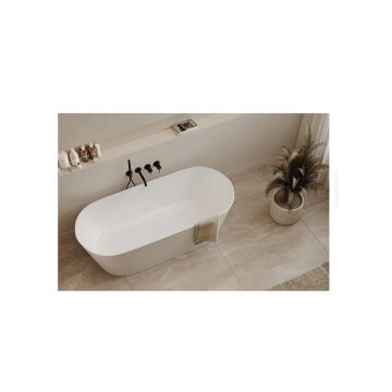 Ванна из искусственного камня Abber (Аббер) Stein AS9622 белая матовая