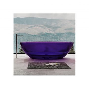 Прозрачная ванна Abber (Аббер) Kristall AT9702 Amethyst фиолетовая Прозрачная ванна Abber (Аббер) Kristall AT9702 Amethyst фиолетовая