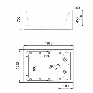 Акриловая ванна Gemy (Геми) G9061 B L белая