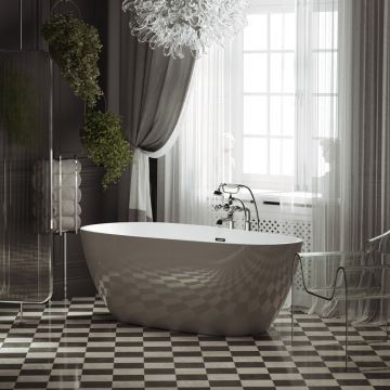 Ванна акриловая Sancos (Санкос) а Avocado отдельностоящая 1700х800х600 мм FB18 белый