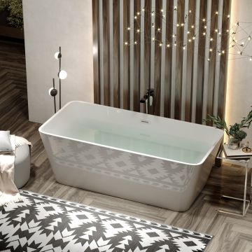 Ванна акриловая Sancos (Санкос) а Dama отдельностоящая 1700х800х580 мм FB05 белый