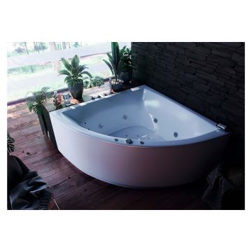 Ванна акриловая Aquatek (Акватек) Юпитер угловая, универсальная, с каркасом и экраном, без гидромассажа UPT150-0000026 Белый