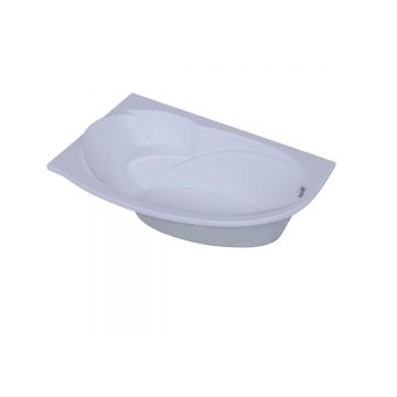 Ванна акриловая Aquatek (Акватек) Бетта (Betta) 150 без фронтального экрана, без гидромассажа, вклеенный сварной каркас, левая BET150-0000076 Белый