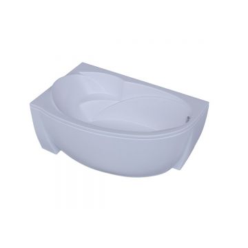 Ванна акриловая Aquatek (Акватек) Бетта (Betta) 150 без фронтального экрана, без гидромассажа, вклеенный сварной каркас, левая BET150-0000076 Белый