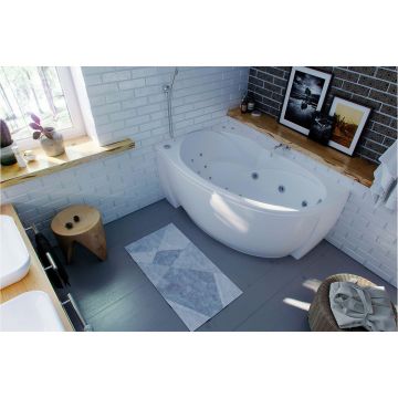 Ванна акриловая Aquatek (Акватек) Бетта (Betta) 150 без фронтального экрана, без гидромассажа, вклеенный сварной каркас, левая BET150-0000076 Белый