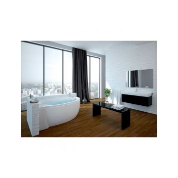 Ванна акриловая Aquatek (Акватек) Бетта 160 с фронтальным экраном, без гидромассажа, сварной каркас, правая BET160-0000026 Белый