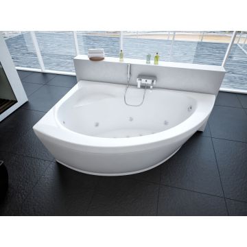 Ванна акриловая Aquatek (Акватек) Аякс 2 с фронтальным экраном, без гидромассажа, вклеенный каркас сварной каркас, правая AYK170-0000089 Белый