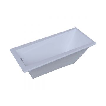 Ванна акриловая Aquatek (Акватек) Либра-150 с фронтальным экраном, без гидромассажа, сборно-разборный сварной каркас(слив слева) LIB150-0000024 Белый