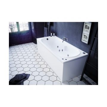 Ванна акриловая Aquatek (Акватек) Лея с фронтальным экраном, без гидромассажа, сварной каркас (слив слева) LEY170-0000021 Белый