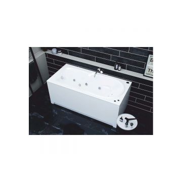 Ванна акриловая Aquatek (Акватек) Леда с фронтального экрана, без гидромассажа, сварной каркас(слив слева) LED170-0000034 Белый