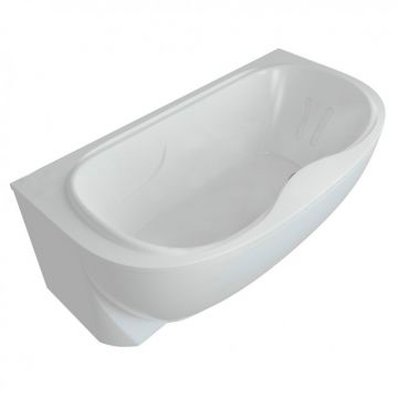 Ванна акриловая Aquatek (Акватек) Мелисса с фронтальным экраном, вклеенный каркас MEL180-0000031 Белый
