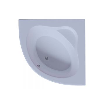 Ванна акриловая Aquatek (Акватек) Калипсо с фронтальным экраном, без гидромассажа, вклеенный цельносварной металлический каркас KAL146-0000045 Белый