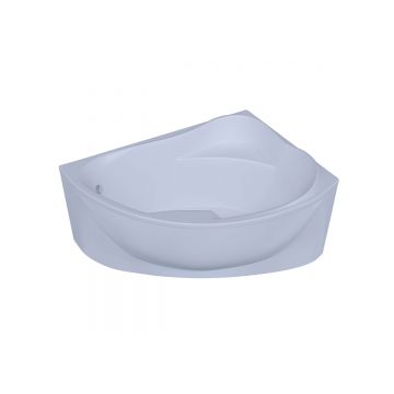 Ванна акриловая Aquatek (Акватек) Альтаир с фронтальным экраном, без гидромассажа, вклеенный сварной каркас (правая) ALT160-0000047 Белый