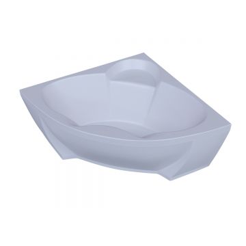 Ванна акриловая Aquatek (Акватек) Поларис-2 с фронтальным экраном, без гидромассажа, вклеенный цельносварной металлический каркас 1550/1550мм POL2-0000041 Белый