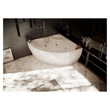 Ванна акриловая Aquatek (Акватек) Галатея (Galathea) с фронтальным экраном, без гидромассажа, сборно-разборный цельносварной металлический каркас GAL135-0000022 Белый