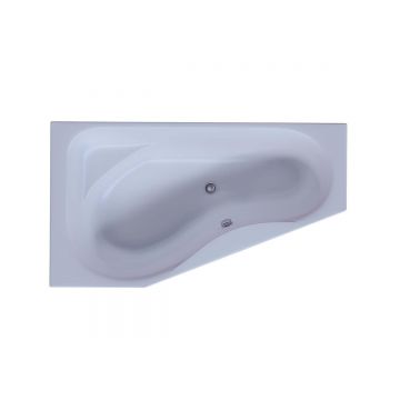 Ванна акриловая Aquatek (Акватек) Медея без фронтального экрана, без гидромассажа, вклеенный сварной каркас, левая MED180-0000007 Белый