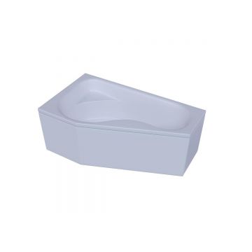 Ванна акриловая Aquatek (Акватек) Медея без фронтального экрана, без гидромассажа, вклеенный сварной каркас, левая MED180-0000007 Белый