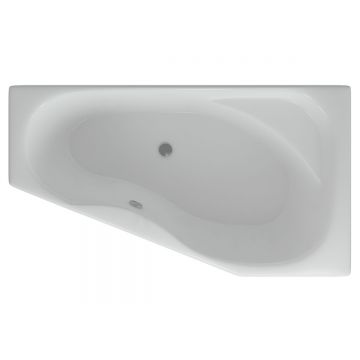 Ванна акриловая Aquatek (Акватек) Медея с фронтальным экраном, без гидромассажа, вклеенный цельносварной металлический каркас, правая MED180-0000038 Белый