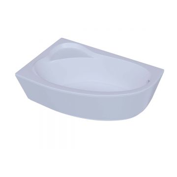 Ванна акриловая Aquatek (Акватек) Фиджи 170 с фронтальным экраном, без гидромассажа, вклеенный каркас, левая FID170-0000006 Белый