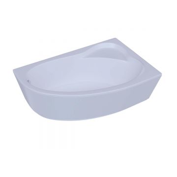 Ванна акриловая Aquatek (Акватек) Фиджи 170 с фронтальным экраном, без гидромассажа, вклеенный цельносварной металлический каркас, правая FID170-0000005 Белый