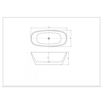 Ванна акриловая Aquatek (Акватек) Тера, отдельностоящая, 170х78х59 см в комплекте со сливом и ножками AQ-128778Wt Белый