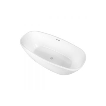 Ванна акриловая Aquatek (Акватек) Тера, отдельностоящая, 170х78х59 см в комплекте со сливом и ножками AQ-128778Wt Белый