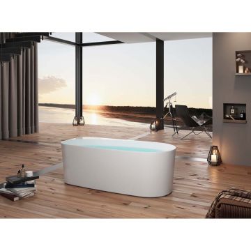 Ванна акриловая Aquatek (Акватек) Прима, отдельностоящая, 170х80х58 см в комплекте со сливом и ножками AQ-1115780 Белый