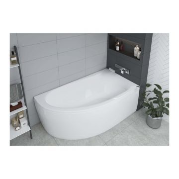 Ванна акриловая асимметричная угловая Aquatek (Акватек) Дива 150х90 см без фронтального экрана, без гидромассажа, без опоры(каркаса), правая DIV150-0000002 Белый