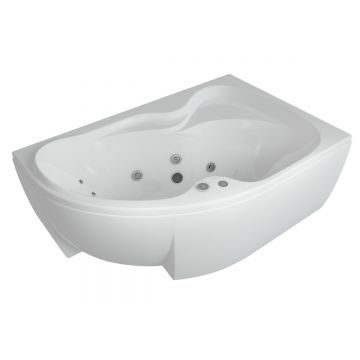 Ванна акриловая Aquatek (Акватек) Вега (Vega) 170 с фронтальным экраном, без гидромассажа, сварной каркас, левая VEG170-0000073 Белый