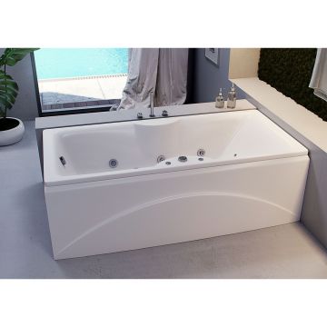 Ванна акриловая Aquatek (Акватек) Феникс-180 без фронтального экрана, без гидромассажа, вклеенный сварной каркас FEN180-0000083 Белый