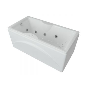 Ванна акриловая Aquatek (Акватек) Феникс-190 без фронтального экрана, без гидромассажа, вклеенный сварной каркас FEN190-0000079 Белый