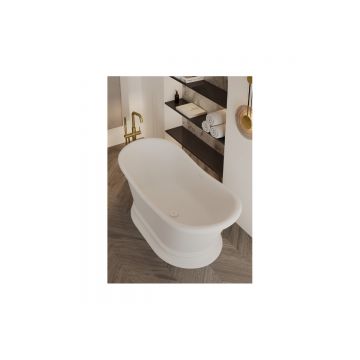 Ванна из искусственного камня Allen Brau Solid Stone Krion Classic 1700x750мм, отдельностоящая, 2.35004.21, белый матовый