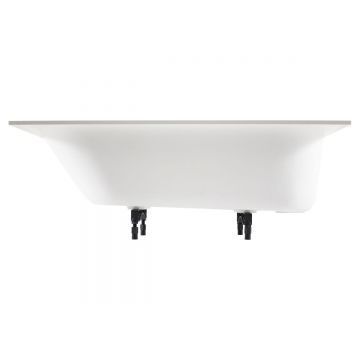 Ванна из искусственного камня Allen Brau Evo Oberon 1700x750мм, пристенная, без отверствия под слив-перелив, с ножками, 2.3EV02.20, белый