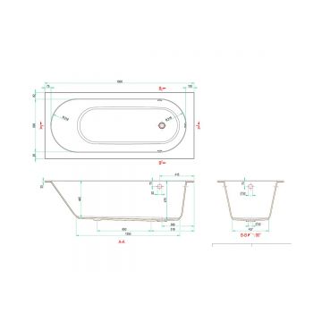 Ванна из искусственного камня Allen Brau Evo Oberon 1800x800мм, пристенная, без отверствия под слив-перелив, с ножками, 2.3EV03.20, белый
