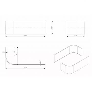 Панель лицевая 1MarKa (1Марка) Alisa MG L/R 170 белый (02али1775)