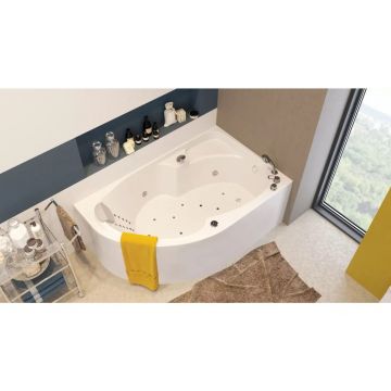 Ванна акриловая асимметричная 1MarKa (1Марка) Diana R 1500х900 белый (01ди1590п)