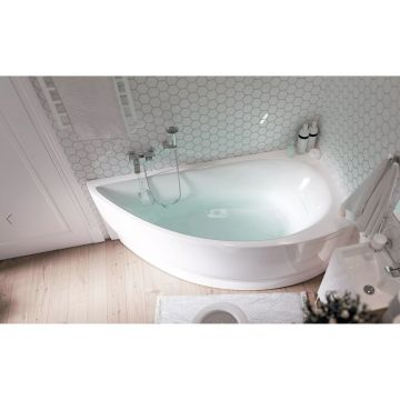 Ванна акриловая асимметричная 1MarKa (1Марка) Piccolo R 1500х750 белый (01пк1770п)