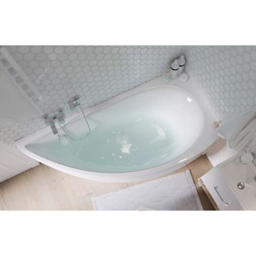 Ванна акриловая асимметричная 1MarKa (1Марка) Piccolo R 1500х750 белый (01пк1770п)