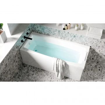 Ванна акриловая прямоугольная 1MarKa Aelita MG 1650х750 белый (01ае1675)