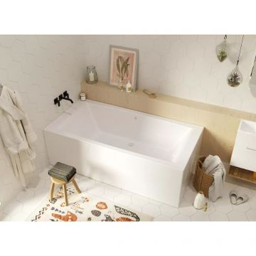 Ванна акриловая прямоугольная 1MarKa (1Марка) Aelita MG 2000х1000 белый (01аэ2010)